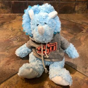 Oklahoma State University Blue Triceratops with Hoodie